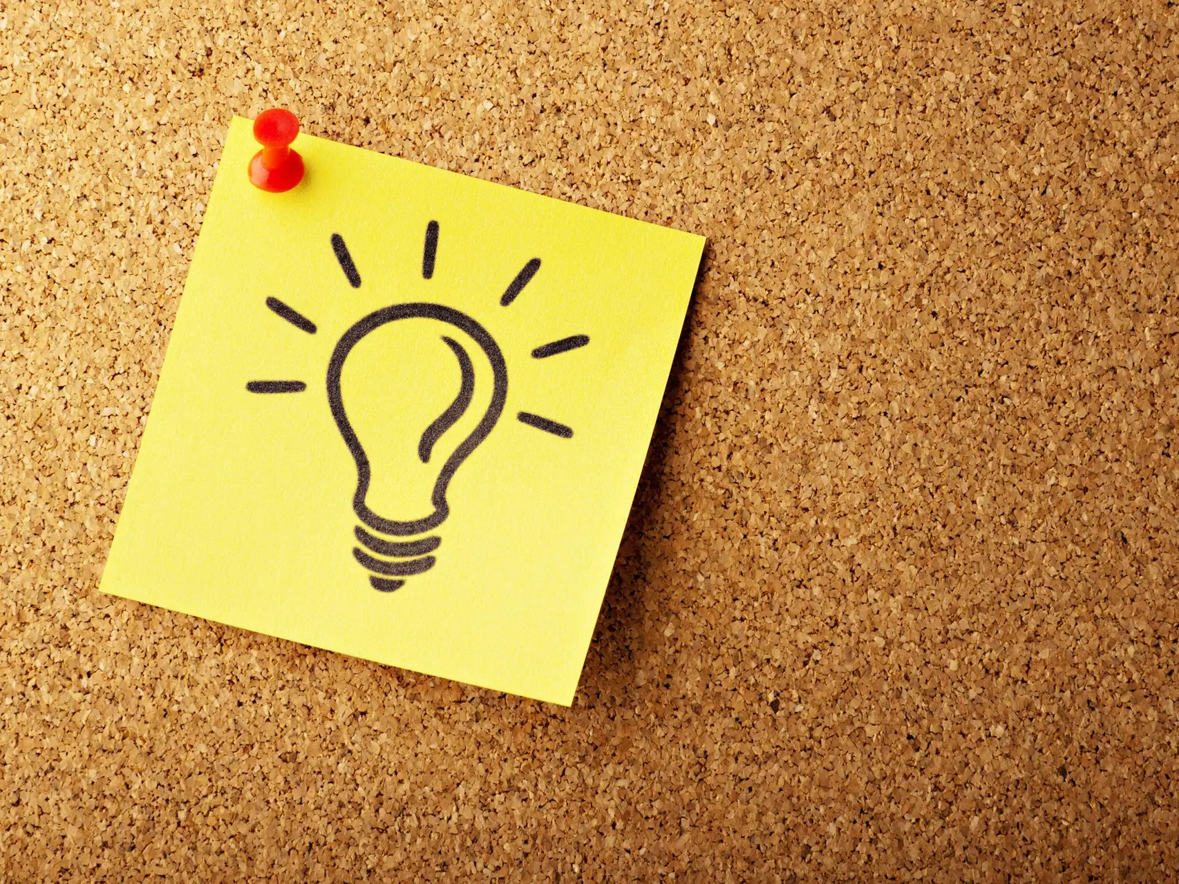 lightbulb sticky note