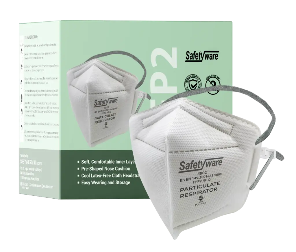 SAFETYWARE FFP2 Vertical Fold-Flat Particulate Respirator