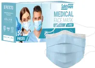 SAFETYWARE 1302HL 3-Ply Headloop Medical Face Mask