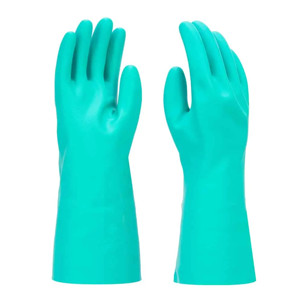 [GNF1813-SM] SAFETYWARE Chem-Pro GNF1813 Heavy Duty 13" Flocklined Nitrile Gloves (S / 7)