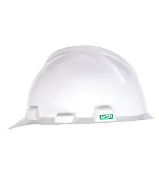 MSA 101739 V-Gard Slotted Cap Safety Helmet