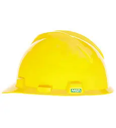 MSA 101739 V-Gard Slotted Cap Safety Helmet