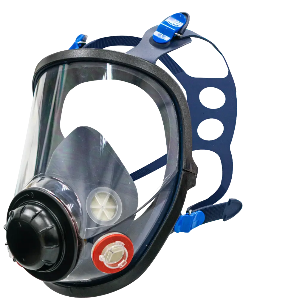 SAFETYWARE 9800 Dual Cartridge Silicone Full Face Air Purifying Respirator