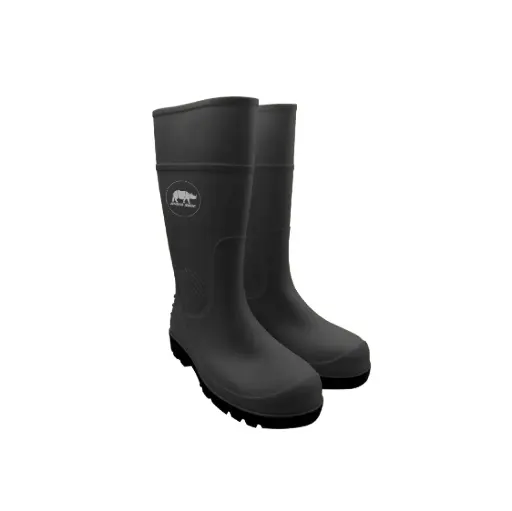 RHINO SHOE ValueMax WB300-SBP Safety Waterproof PVC Boots with Steel Toe Cap & Steel Plate