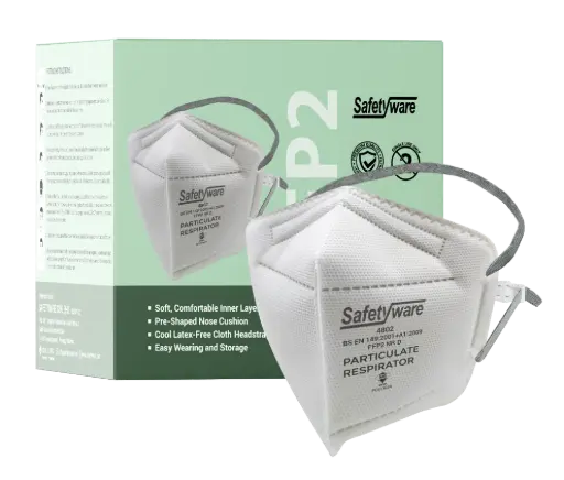 [4802] SAFETYWARE FFP2 Vertical Fold-Flat Particulate Respirator